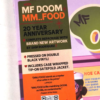 MF Doom: MM..Food - 20th Anniversary Edition Vinyl 2LP