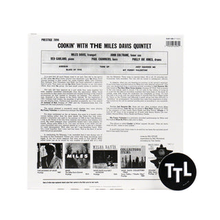 Miles Davis: Cookin' With The Miles Davis Quintet Vinyl LP