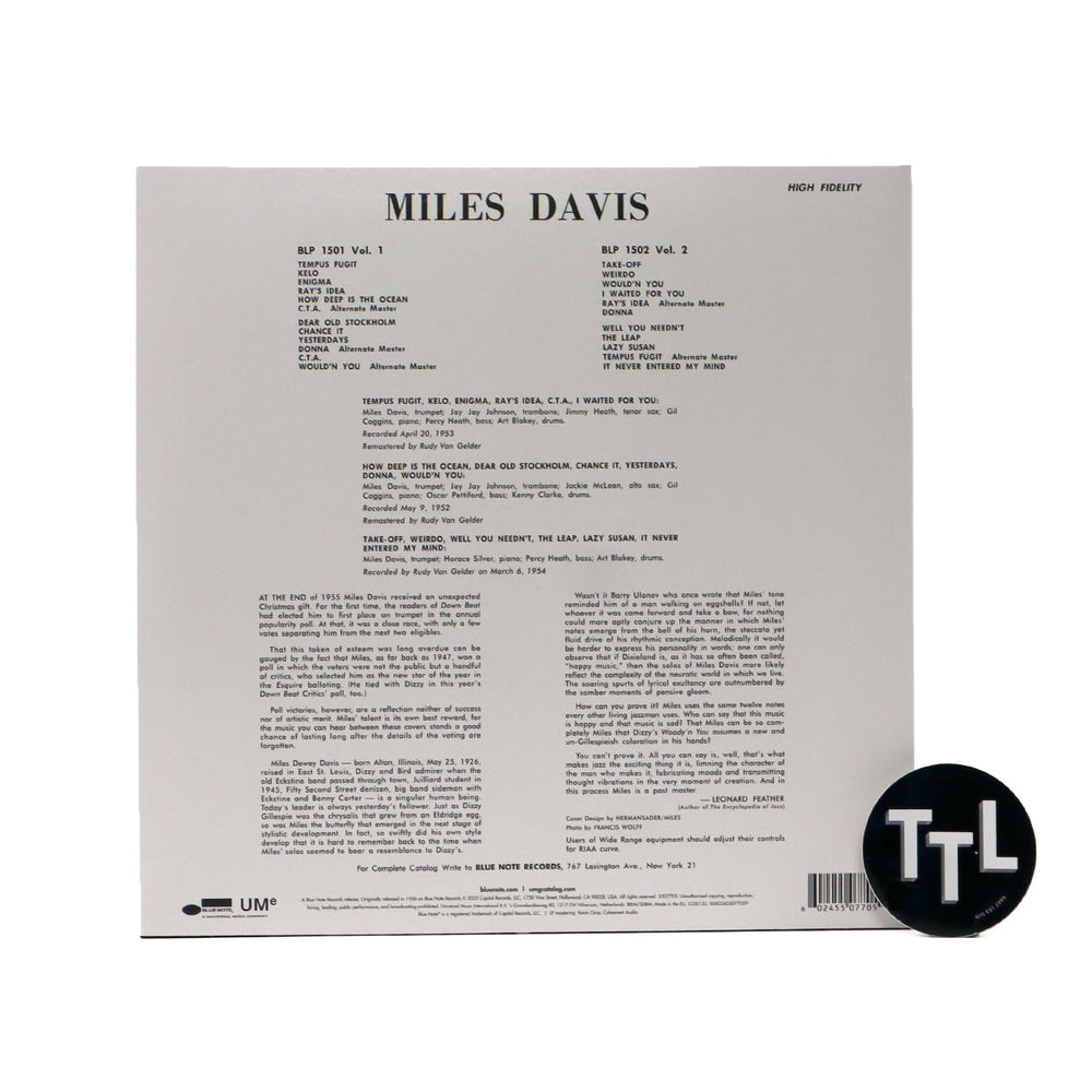 Miles Davis Volume 1 (180g, Mono) Vinyl LP —