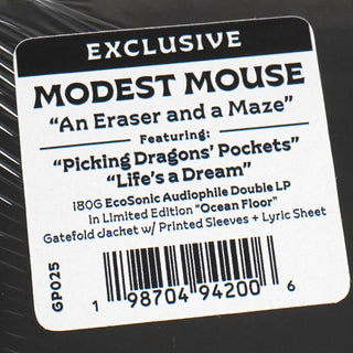 Modest Mouse: An Eraser And A Maze (180g, Indie Exclusive Colored Vinyl) Vinyl 2LP