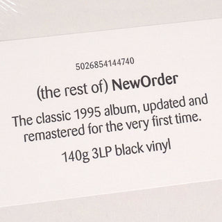 New Order: The Rest Of New Order Vinyl 3LP