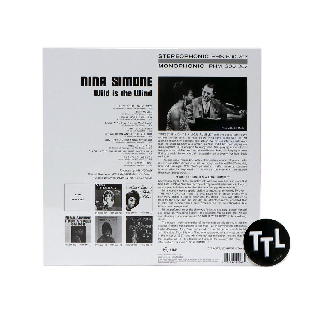 Nina Simone: Wild Is The Wind (Acoustic Sounds 180g) Vinyl LP