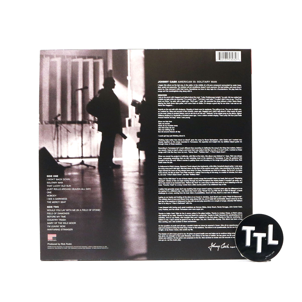 Johnny Cash: American III - Solitary Man Vinyl LP