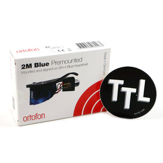 Ortofon: 2M Blue Cartridge Mounted on SH-4 Headshell (Black)