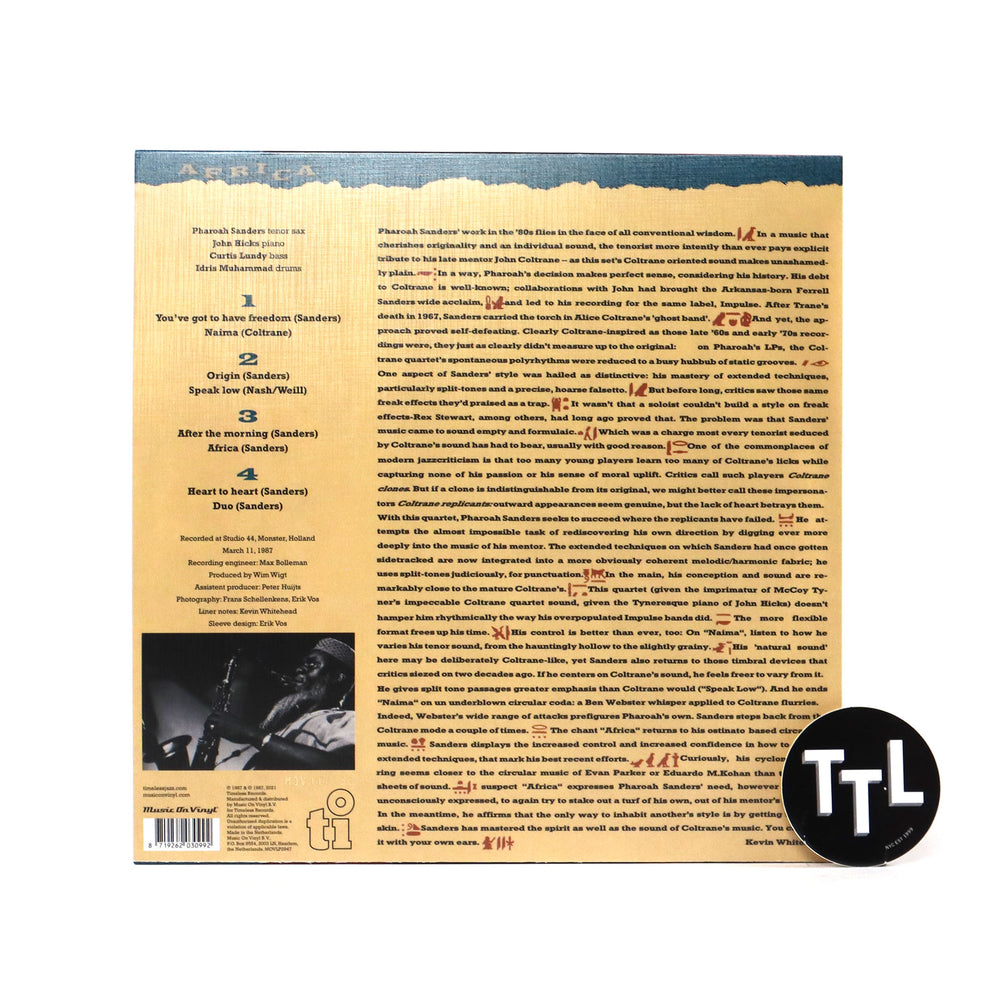 Pharoah Sanders: Africa (Music On Vinyl 180g, Orange & Black Colored Vinyl) Vinyl 2LP