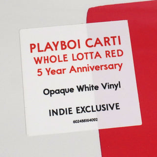 Playboi Carti: Whole Lotta Red (Indie Exclusive Colored Vinyl) Vinyl 2LP