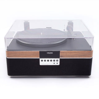 Plus Audio: The +Record Player Turntable + Integrated Audio System w/Bluetooth