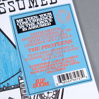 The Pro-Teens: MF TEEN - Your Concurrence In The Above Is Assumed (MF Doom Covers) (Colored Vinyl) Vinyl LP - Turntable Lab Exclusive - PRE-ORDER