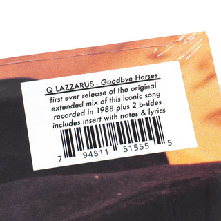 Q Lazzarus: Goodbye Horses Vinyl 12"