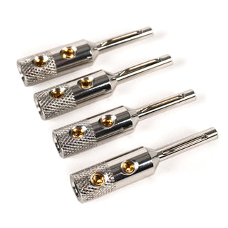 Viborg: Pure Copper / Rhodium Plated Banana Plugs (2 Pairs)