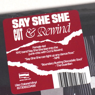 Say She She: Cut & Rewind (Colored Vinyl) Vinyl LP 