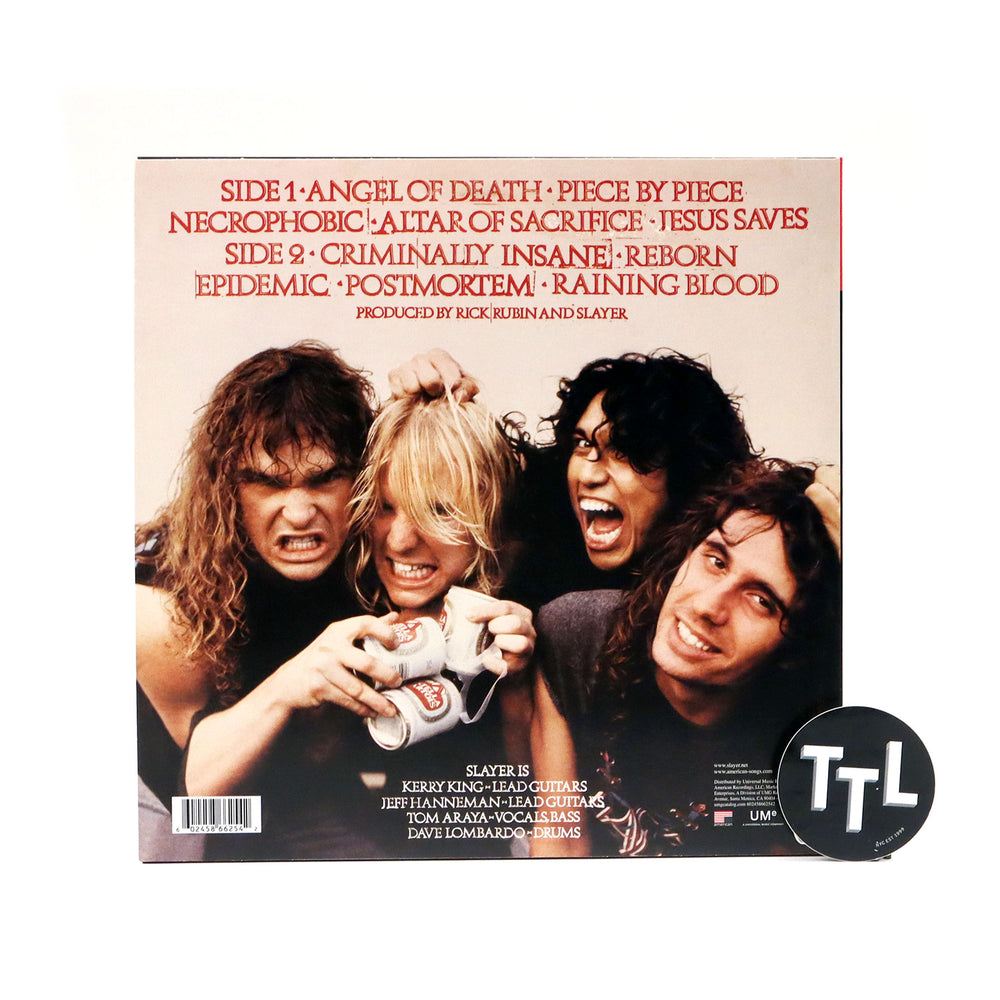Slayer: Reign In Blood (Indie Exclusive Colored Vinyl) Vinyl LP
