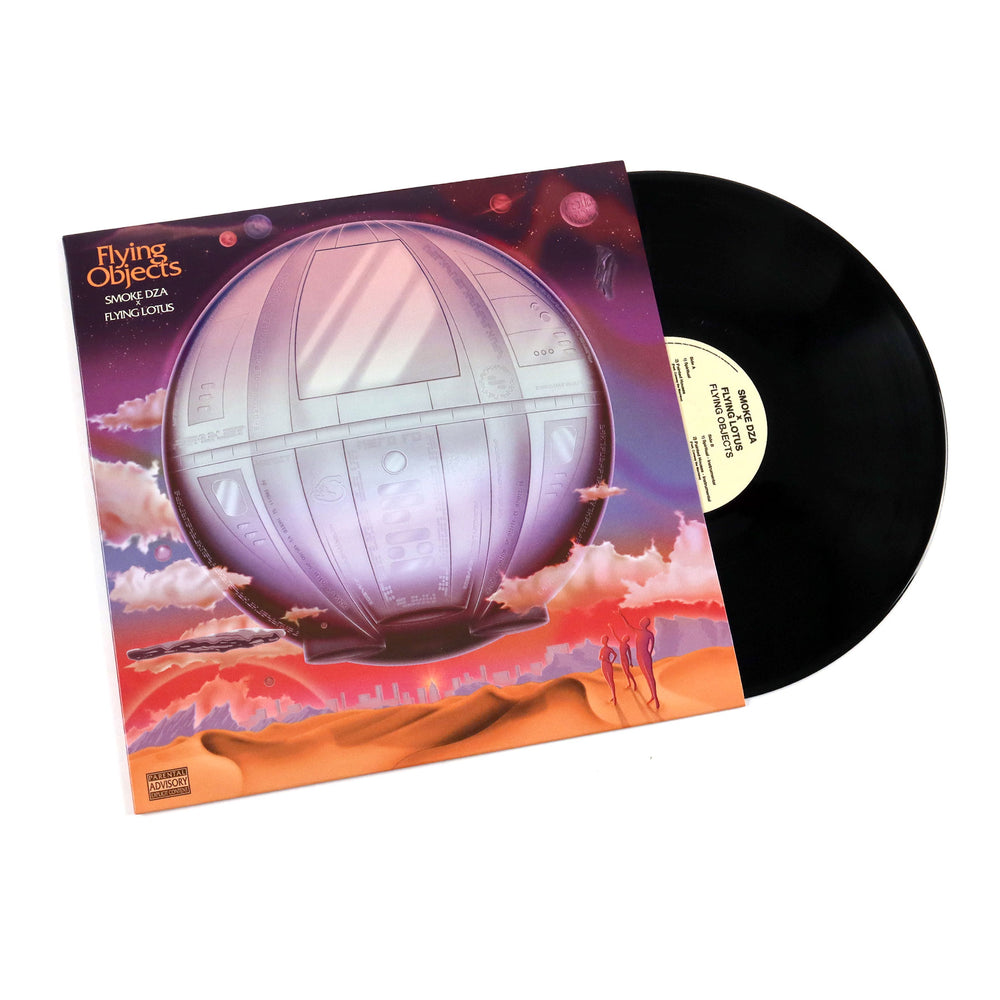 Black vinyl record lp album disc; isolated disk pink label Stock