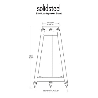 Solidsteel: SS-6 Speaker Stands - Pair