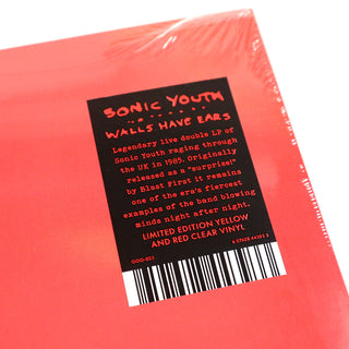 Sonic Youth: Walls Have Ears (Red & Yellow Colored Vinyl) Vinyl 2LP