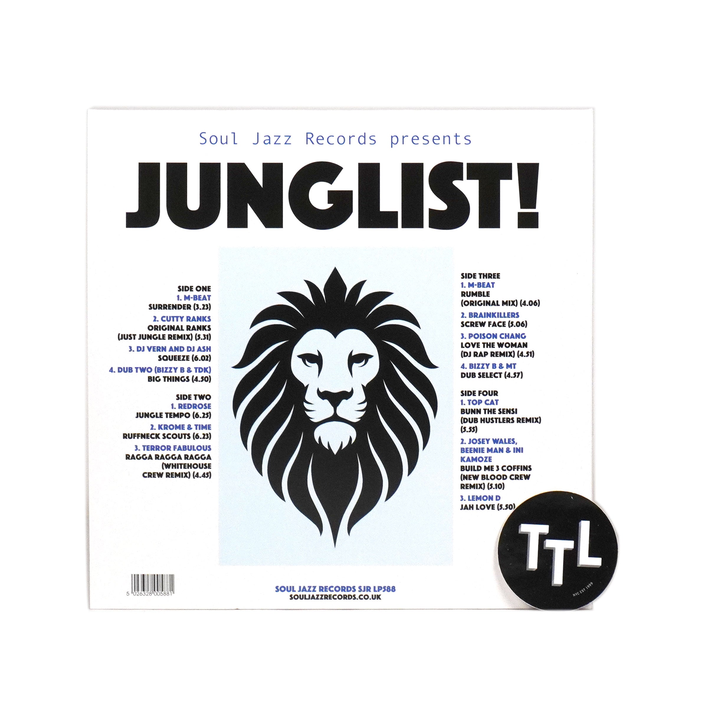 Soul Jazz Records: JUNGLIST! Old Skool Ragga, D&B, Jungle 1993-95