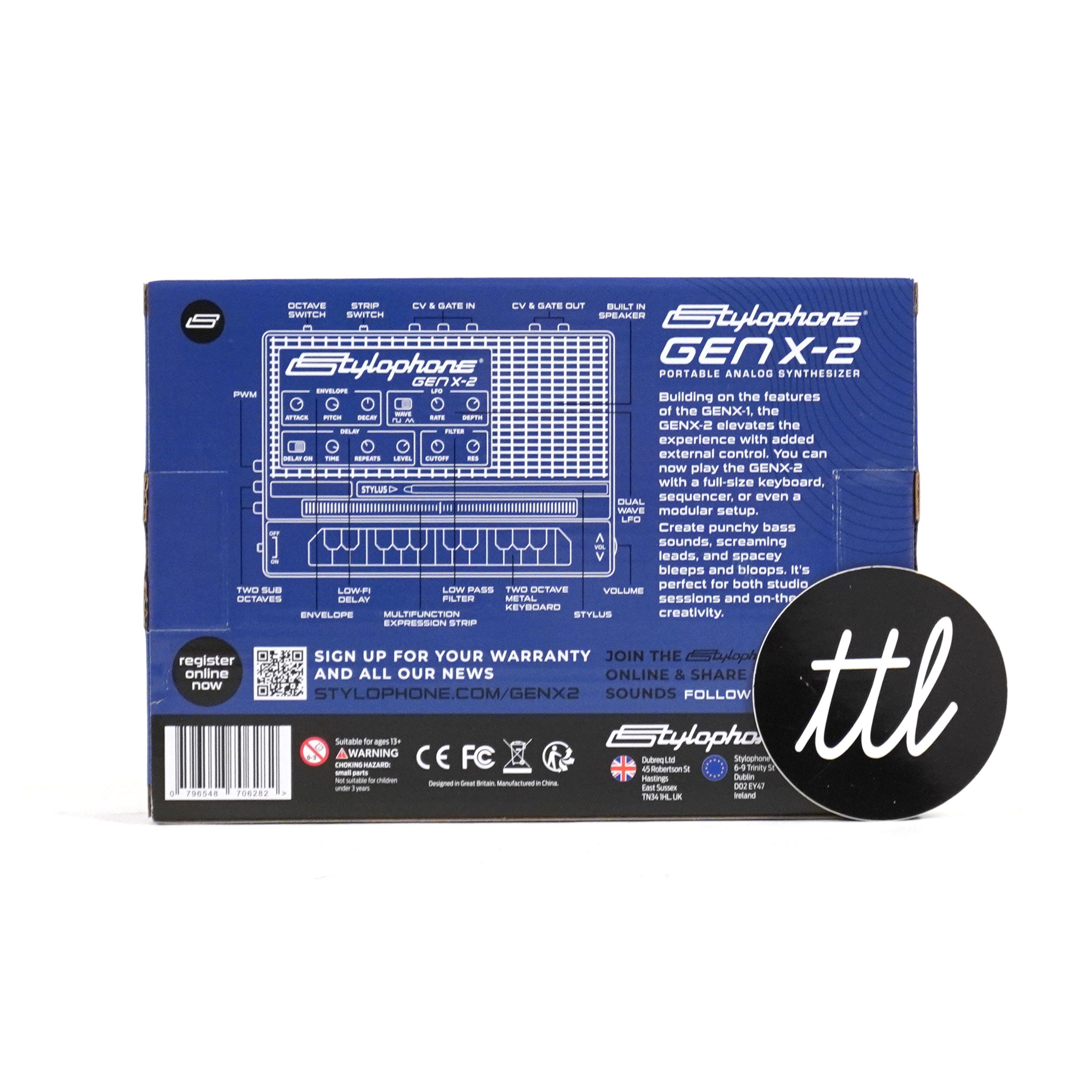 Stylophone GENX-2 – Synthétiseur Analogique Portable Avec Haut-Parleur, LFO, Filtre, Delay & CV/Gate
