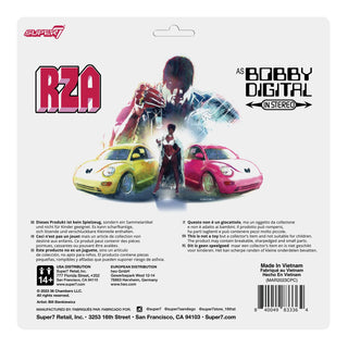 Super7: RZA Bobby Digital Wave 3 ReAction Figure Boxset w/ 7" Vinyl + 45 Adaptor