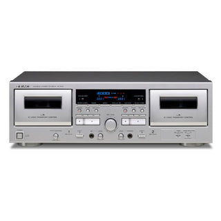Teac: W-1200 Double Cassette Deck Player (W1200S) - Silver