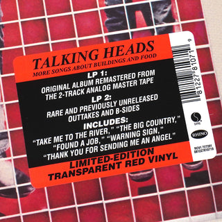 Talking Heads: More Songs About Buildings and Food (Indie Exclusive Colored Vinyl) Vinyl 2LP