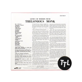 Thelonious Monk: Genius of Modern Music, Vol.2 (180g, Mono) Vinyl LP