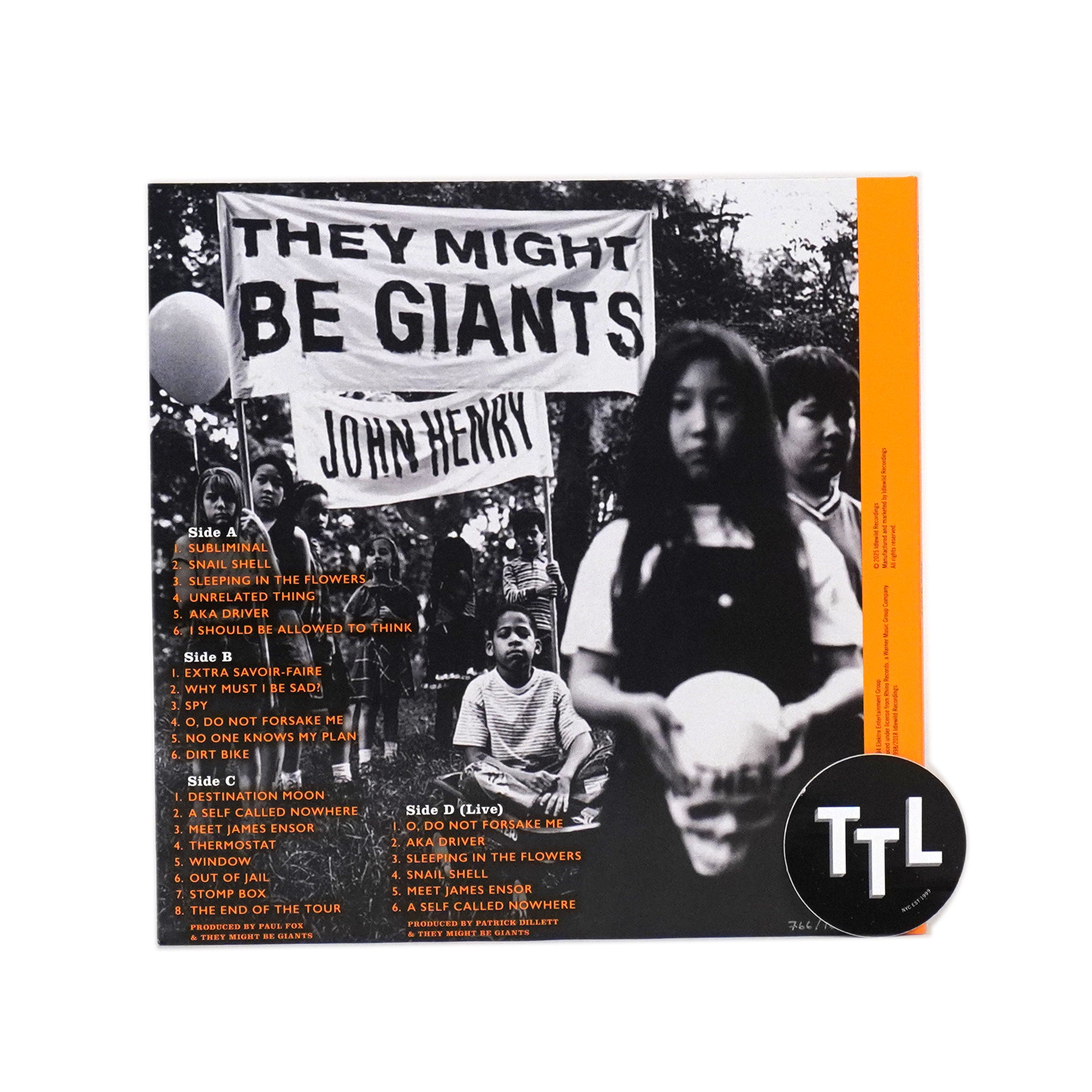 They Might Be Giants: John Henry (Colored Vinyl) Vinyl 2LP
