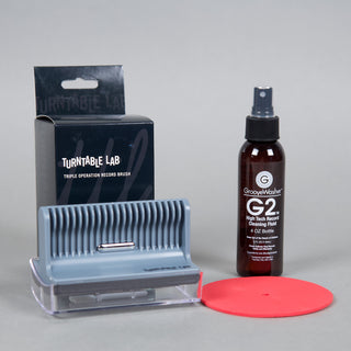 Turntable Lab: Triple Operation Vinyl Record Cleaning Brush