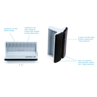 Turntable Lab: Triple Operation Vinyl Record Cleaning Brush - (Open Box Special)