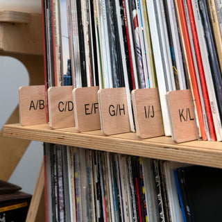 Turntable Lab: Wooden LP Dividers For Vinyl Records - Alpha