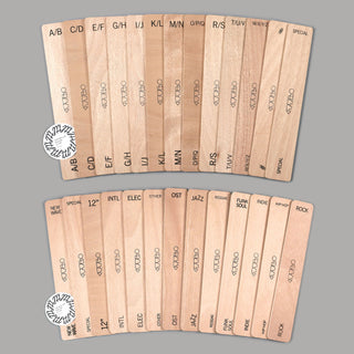 Turntable Lab: Wooden LP Dividers For Vinyl Records - Genre