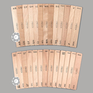 Turntable Lab: Wooden LP Dividers For Vinyl Records - Alpha (Open Box Special)