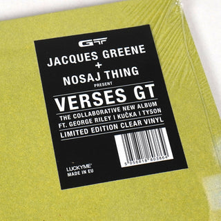 Verses GT: Verses GT (Jacques Greene, Nosaj Thing) (Colored Vinyl) Vinyl LP 