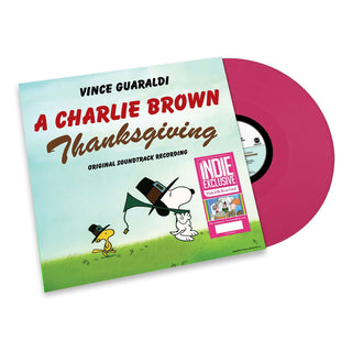 Vince Guaraldi: A Charlie Brown Thanksgiving (Indie Exclusive Pink Colored Vinyl) Vinyl LP