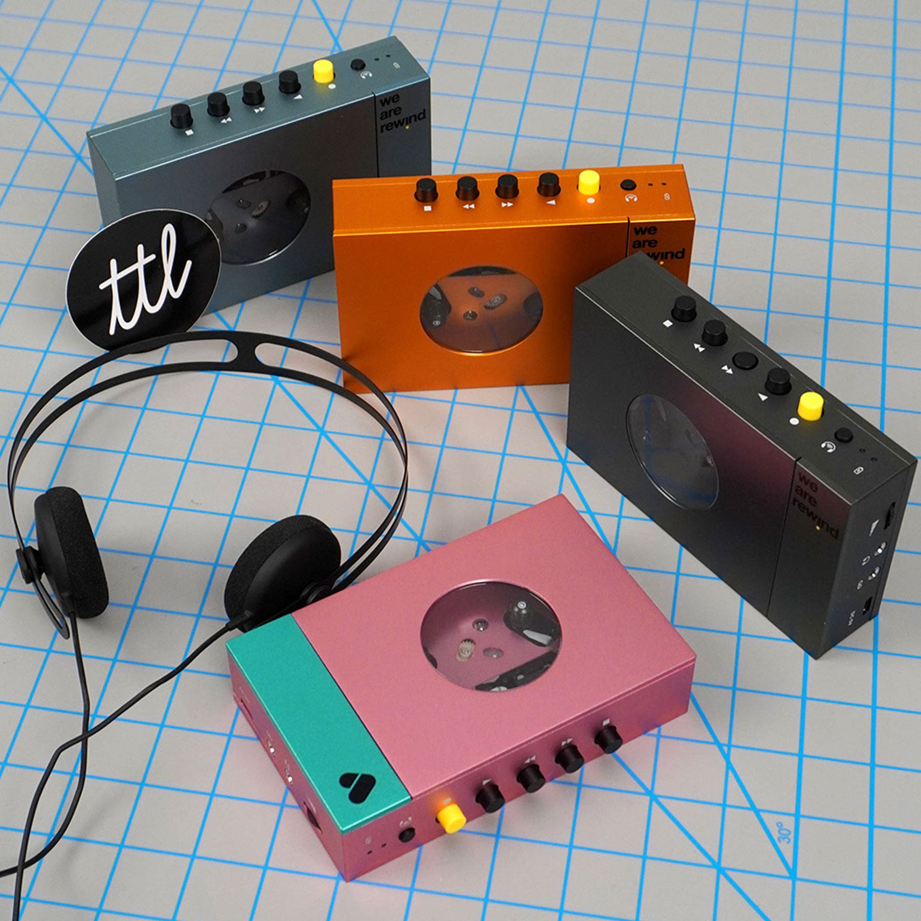 We Are Rewind: Portable Cassette Player w/ Bluetooth