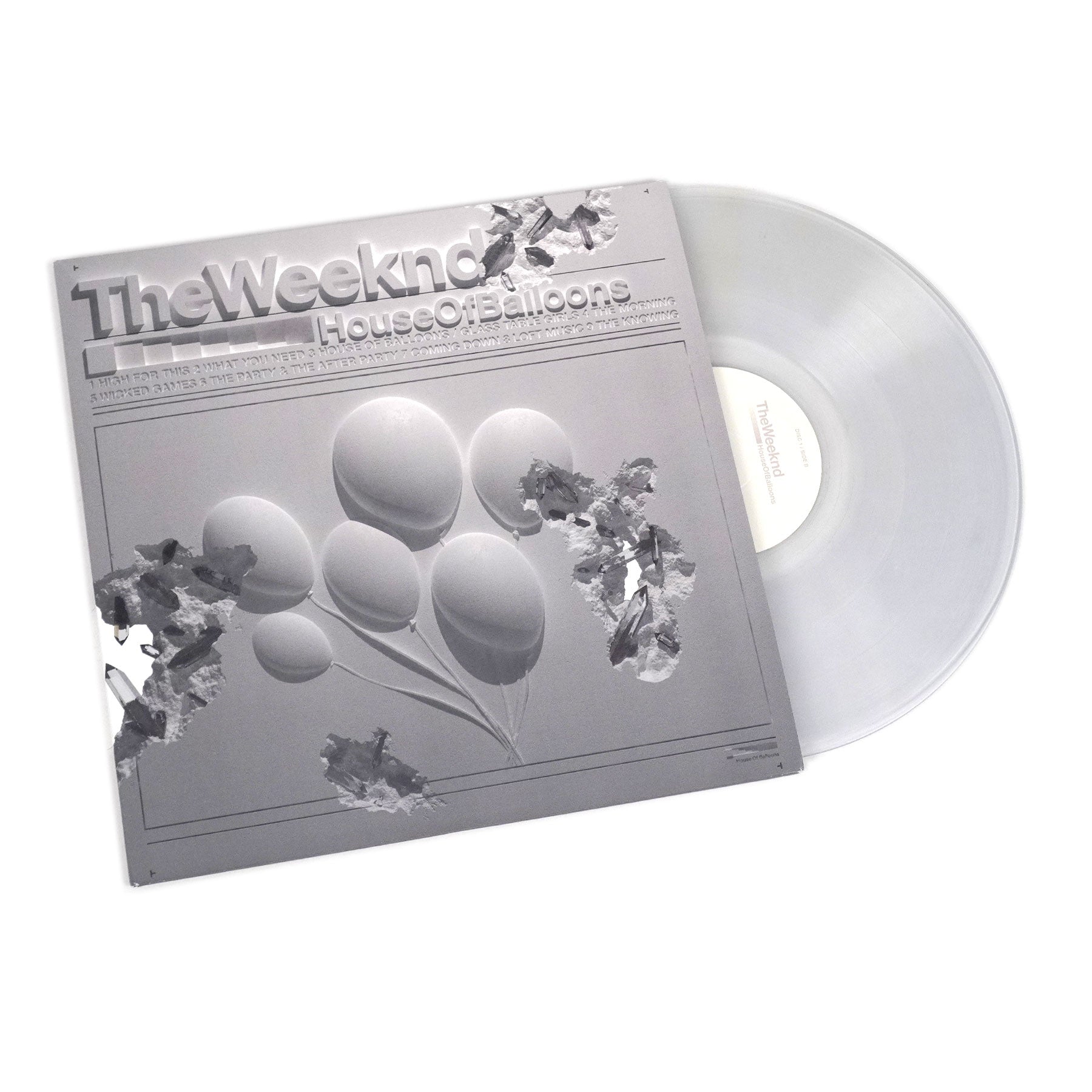 The weeknd x daniel arsham クリア盤2LP The Weeknd: House Of Balloons (Daniel Arsham Artwork, Clear