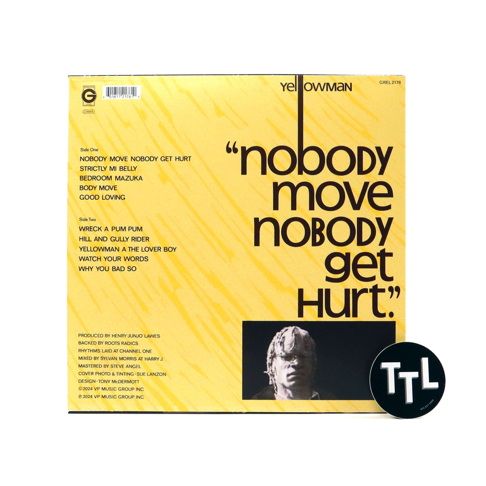 Yellowman: Nobody Move Nobody Get Hurt (Colored Vinyl) Vinyl LP