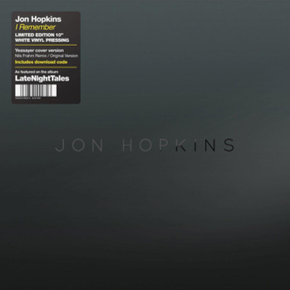 Jon Hopkins: I Remember (Nils Frahm Remix) Vinyl 12" (Record Store Day)