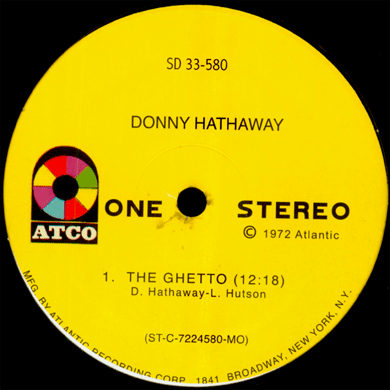 Donny Hathaway: The Ghetto / A Song For You 12"