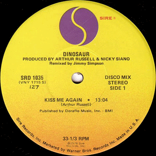 Dinosaur: Kiss Me Again (Arthur Russell) 12"