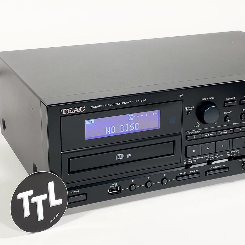 Teac: AD-850 Cassette Player / CD Player / USB Recorder (AD850SEB) —