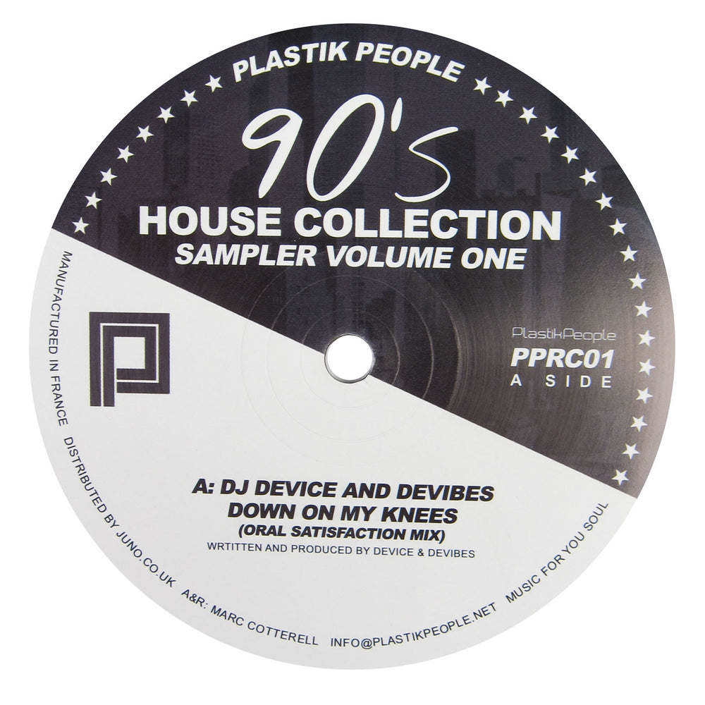 Plastik People Recordings: 90's House Collection Sampler Volume One Vinyl 12"