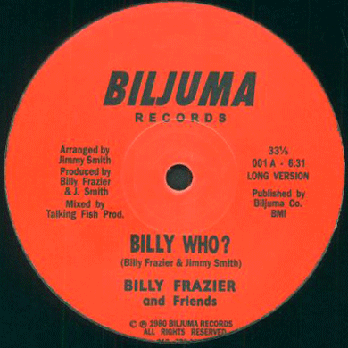 Billy Frazier: Billy Who? 12"
