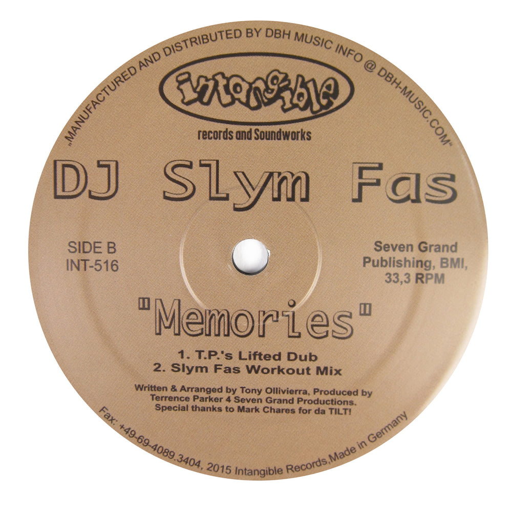 DJ Slym Fas: Hula Hoop Dance / Memories Vinyl 12"