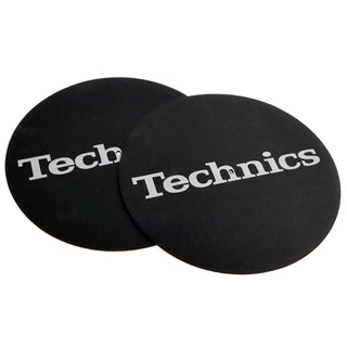 Technics: Classic Logo Slipmats - Metallic Silver / Pair
