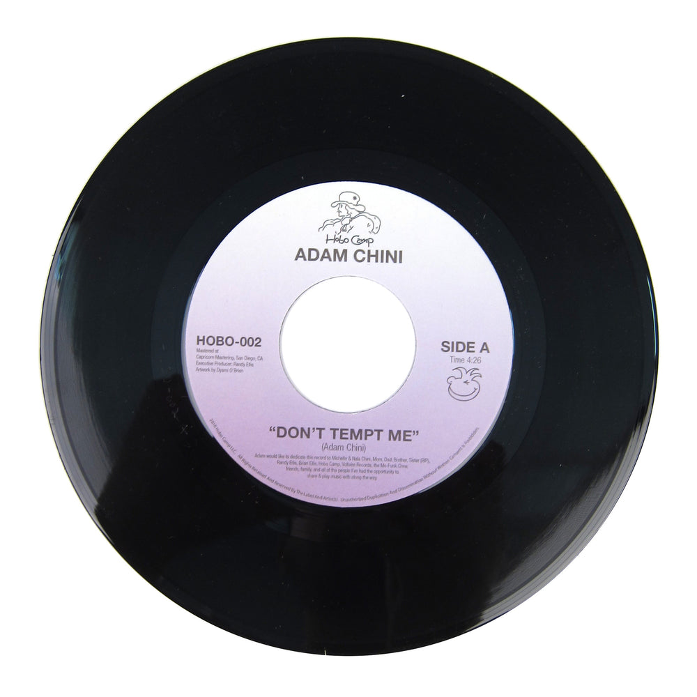 Adam Chini: Don't Tempt Me / Let The Night Slip Away Vinyl 7"