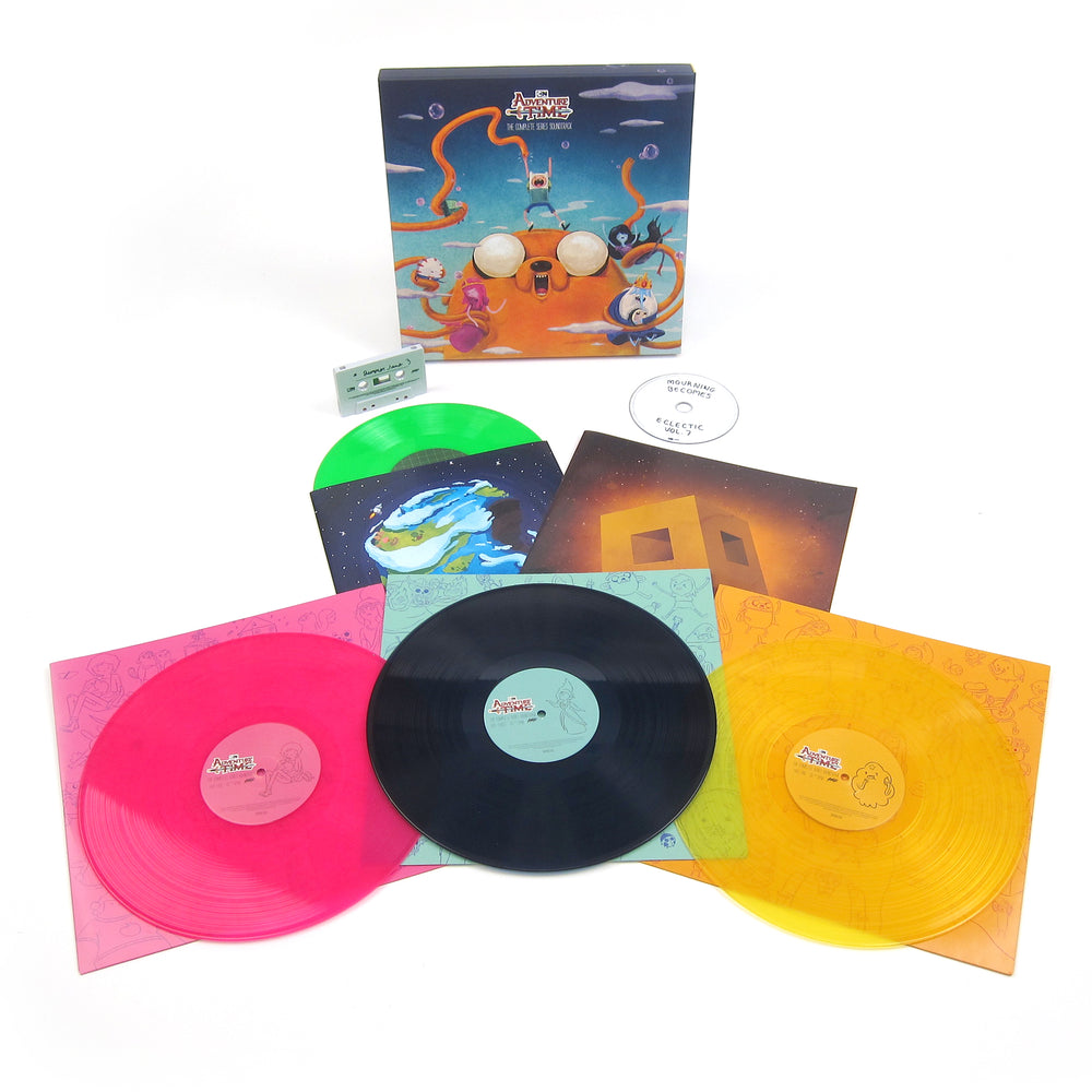Adventure Time: The Complete Series Soundtrack (Colored Vinyl) Vinyl 4LP+CD+Cassette Boxset