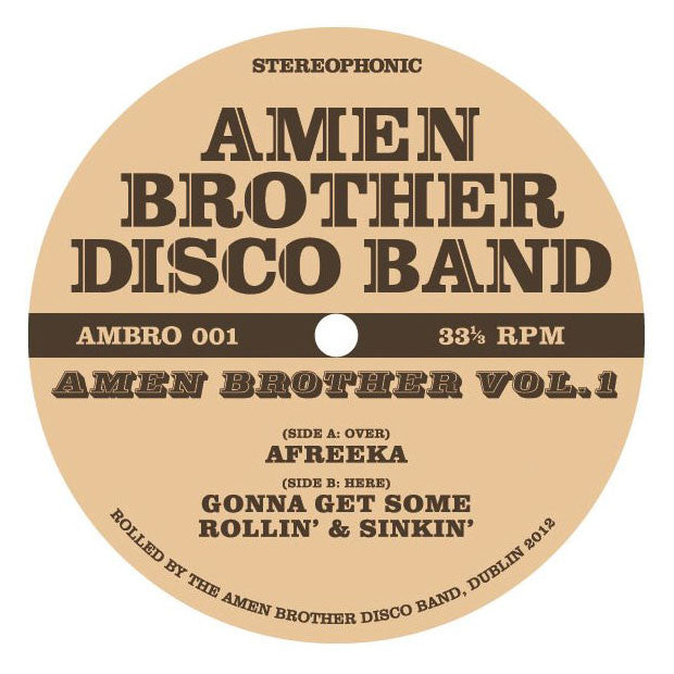 Amen Brother Disco Band: Volume 1 12"