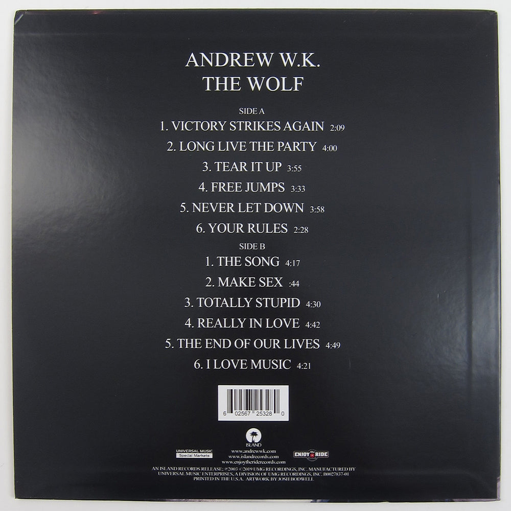 Andrew W.K.: The Wolf (Colored Vinyl) Vinyl LP