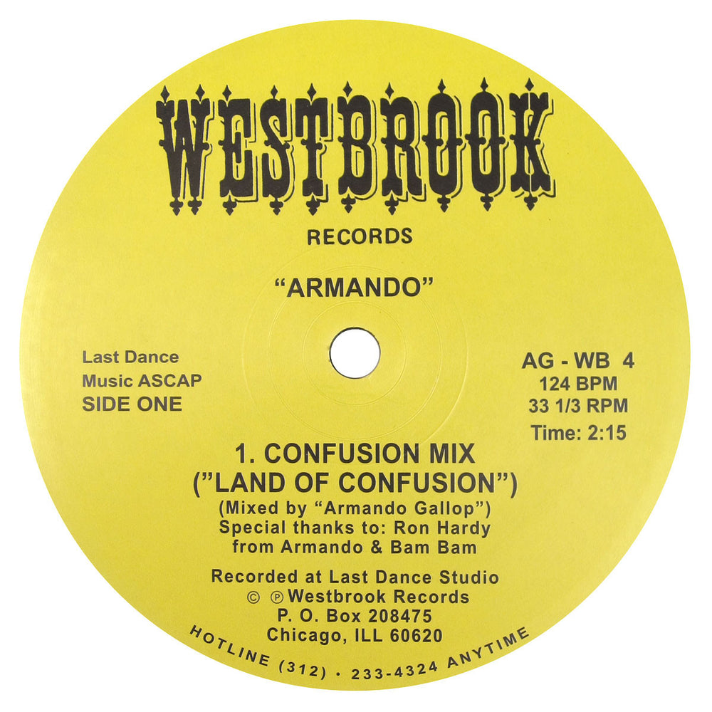 Armando: Land Of Confusion Vinyl 12"
