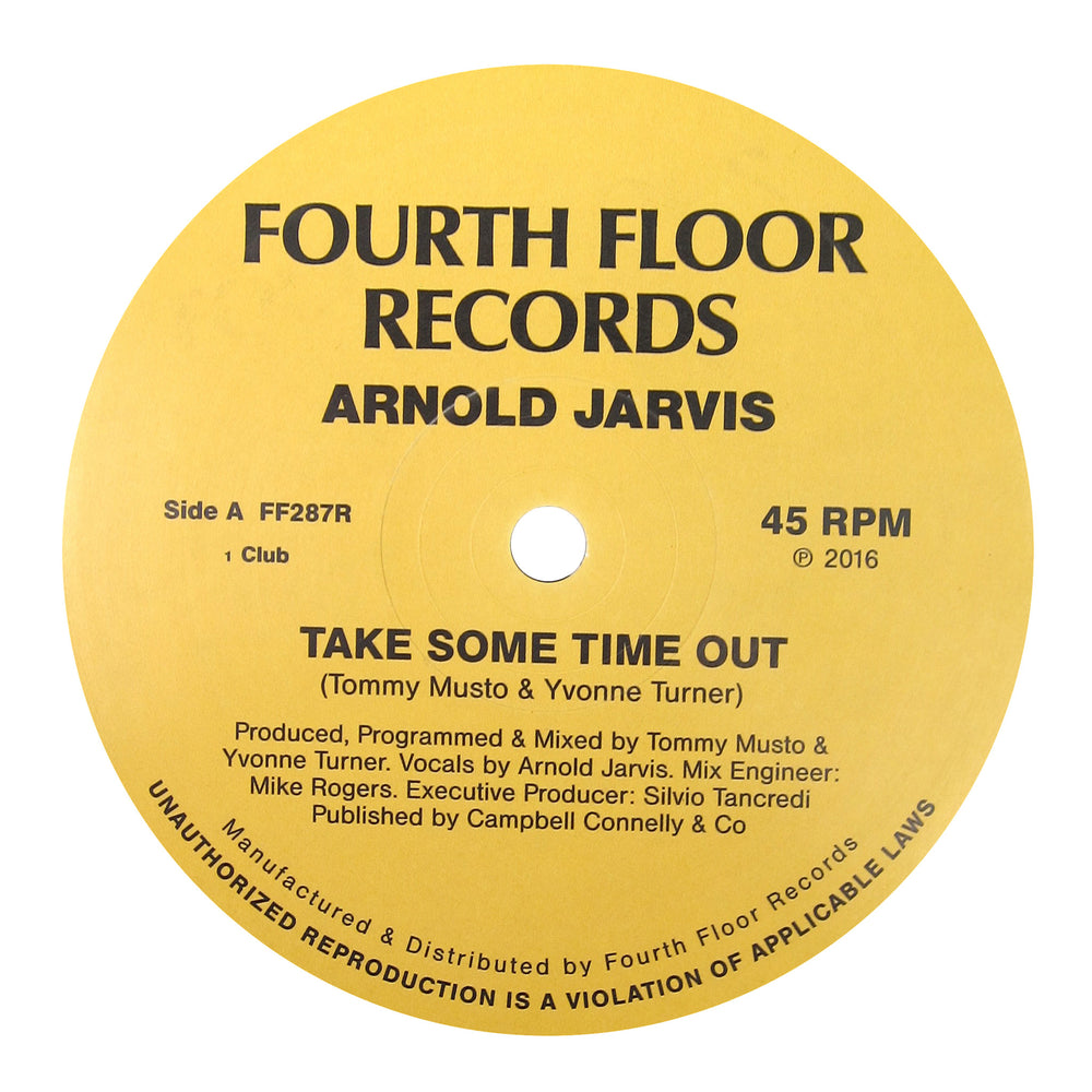 Arnold Jarvis: Take Some Time Out (Ilija Rudman Remix) Vinyl 12"